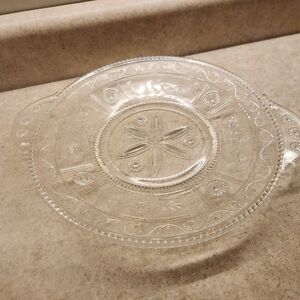 Elegant Clear Glass Serving Platter